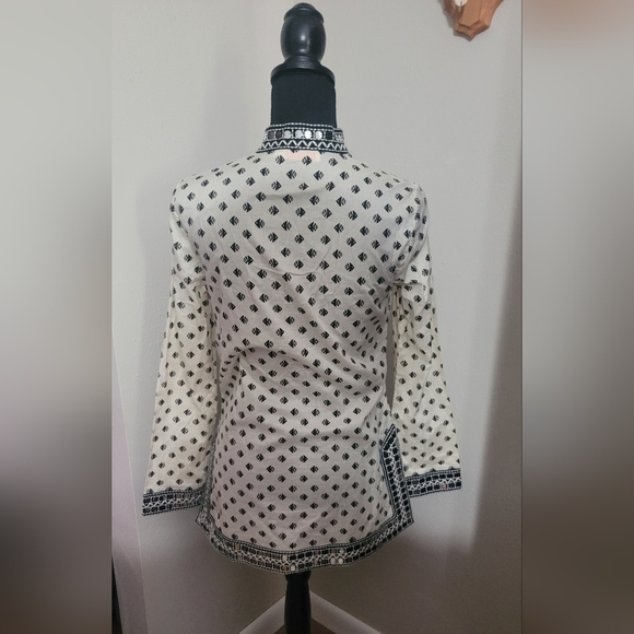 Tory Burch Fish Print Tunic - Picture 3 of 5